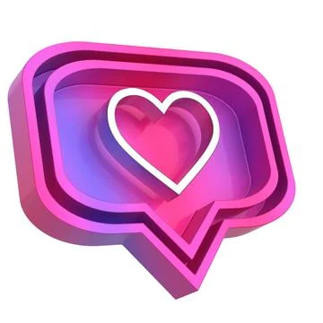3D like icon. 3D icon. 3D illustration. Stock Illustration