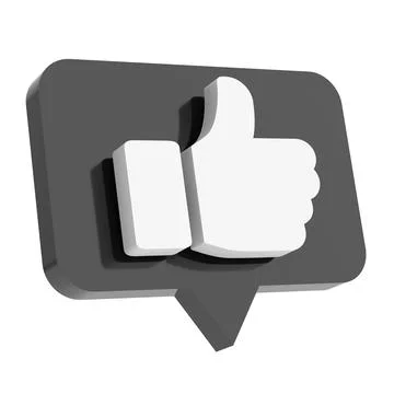 3D like icon. 3D icon. 3D illustration. Stock Illustration