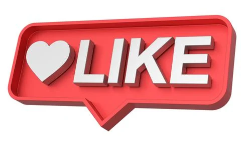 3D like icon. 3D icon. 3D illustration. Stock Illustration