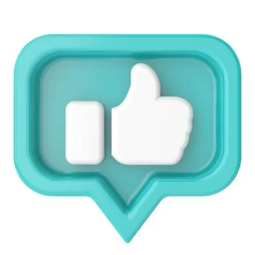 3D like icon. 3D icon. 3D illustration. Stock Illustration