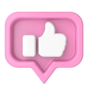 3D like icon. 3D icon. 3D illustration. Stock Illustration