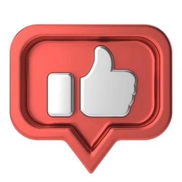 3D like icon. 3D icon. 3D illustration. Stock Illustration