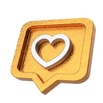 3D like icon. 3D icon. 3D illustration. Stock Illustration