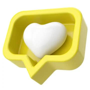 3D like icon. 3D icon. 3D illustration. Stock Illustration