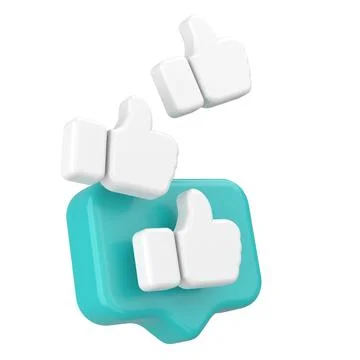 3D like icon. 3D icon. 3D illustration. Stock Illustration