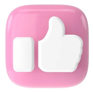 3D like icon. 3D icon. 3D illustration. Stock Illustration