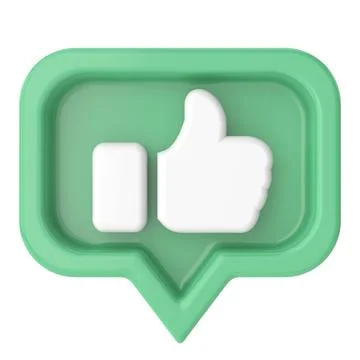 3D like icon. 3D icon. 3D illustration. Stock Illustration