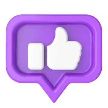 3D like icon. 3D icon. 3D illustration. Stock Illustration