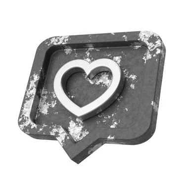 3D like icon. 3D icon. 3D illustration. Stock Photos
