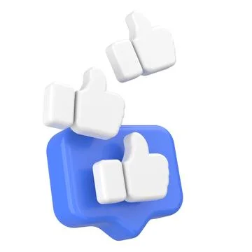 3D like icon. 3D icon. Stock Illustration