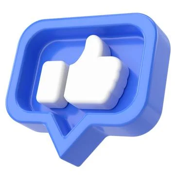 3D like icon. 3D illustration. Stock Illustration