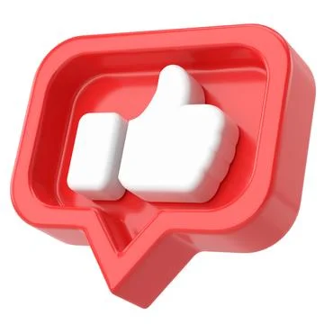 3D like icon. 3D illustration. Stock Illustration