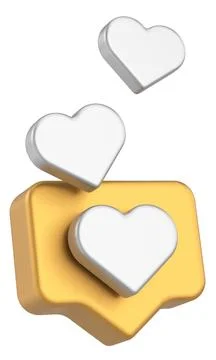 3D like icon. 3D illustration. Stock Illustration