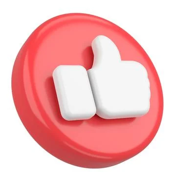 3D like icon. 3D illustration. Stock Illustration