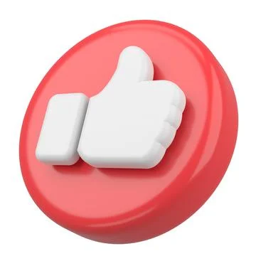 3D like icon. 3D illustration. Stock Illustration