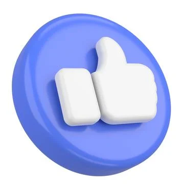 3D like icon. 3D illustration. Stock Illustration