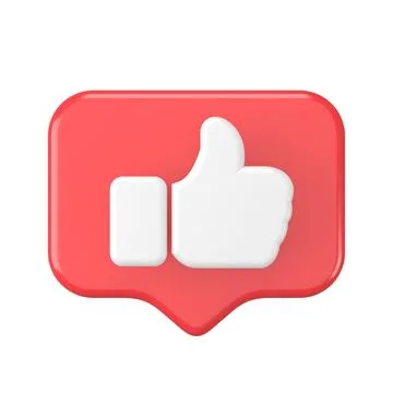 3D like icon. 3D illustration. Stock Illustration