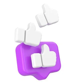 3D like icon. 3D illustration. Stock Illustration
