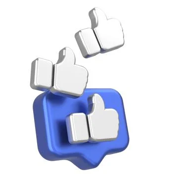 3D like icon. 3D illustration. Stock Illustration