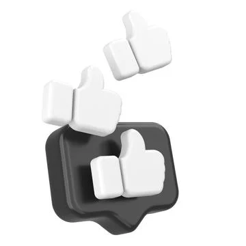 3D like icon. 3D illustration. Stock Illustration