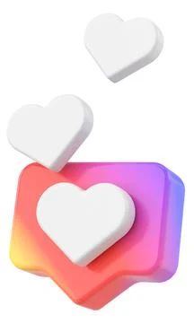3D like icon. 3D illustration. Stock Illustration