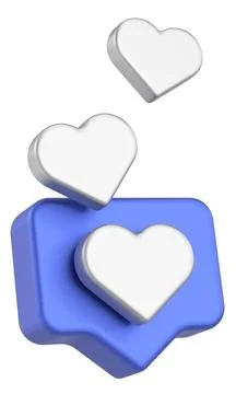 3D like icon. 3D illustration. Stock Illustration