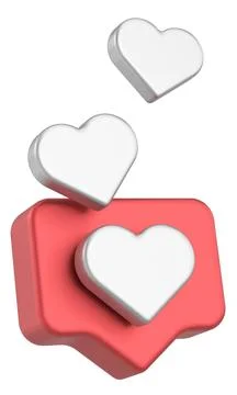 3D like icon. 3D illustration. Stock Illustration