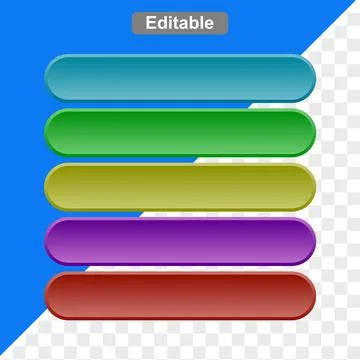 3d icon buttons glossy simple Ilustração Stock