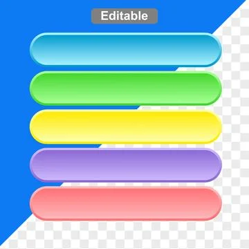 3d icon buttons glossy simple Stock-Illustration
