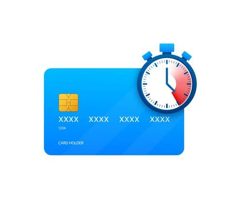 3d icon with fast payments. Fast money. Cash loan. Digital bank イラスト素材