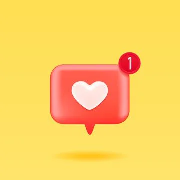 3D Like Icon Stock Illustration