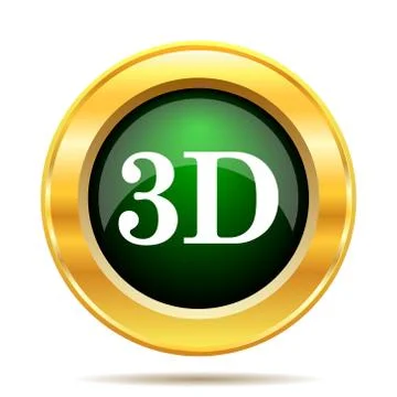 3D icon. Internet button on white background.. Stockillustratie