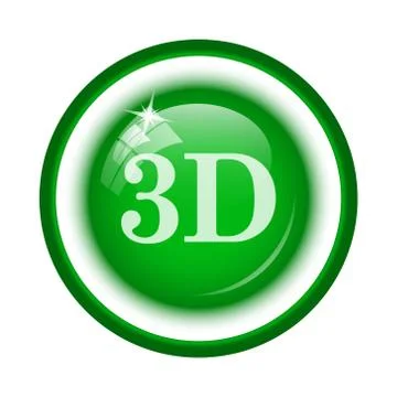 3D icon. Internet button on white background.. 스톡 일러스트