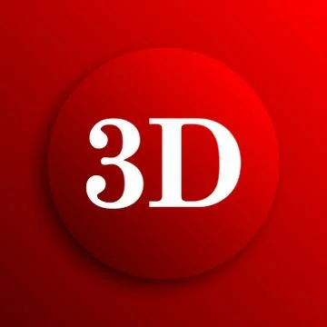 3D icon. Internet button on white background.. Illustrazione stock