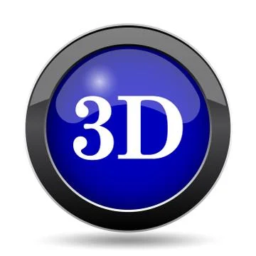 3D icon. Internet button on white background.. Stockillustratie