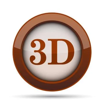 3D icon. Internet button on white background. . 스톡 일러스트