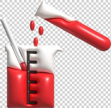 3D icon. Isolated flask or flask for chemistry. Laboratory glassware for me.. Stockillustratie