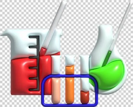 3D icon. Isolated flask or flask for chemistry. Laboratory glassware for me.. Stockillustratie