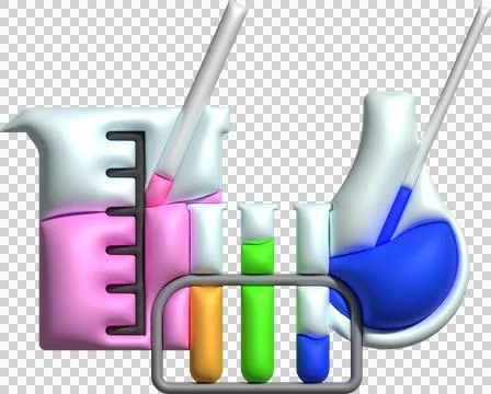 3D icon. Isolated flask or flask for chemistry. Laboratory glassware for me.. Stockillustratie