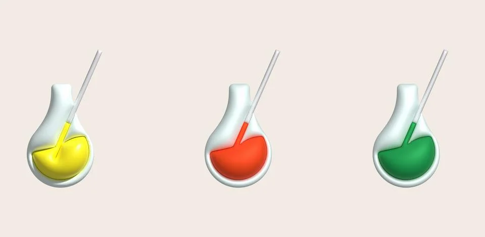 3D icon. Isolated flask or flask for chemistry. Laboratory glassware for me.. イラスト素材
