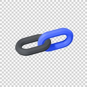 3D Icon link Illustrazione stock