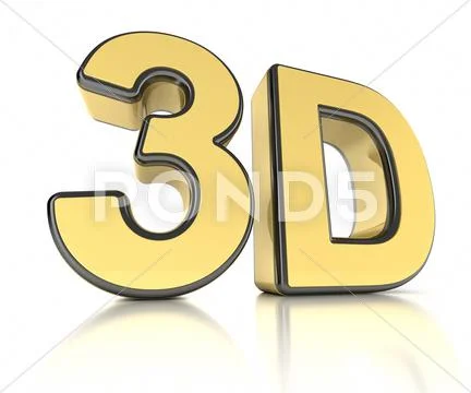 3D icon over white Stock Illustration