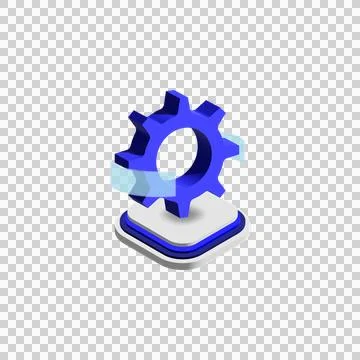 3d icon setting graph element design vector Stockillustratie