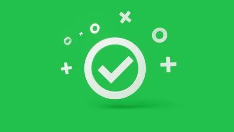 3d icon on a simple background 4k Stock Illustration