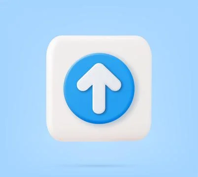 3d icon upload data to cloud Illustrazione stock