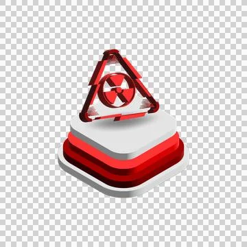 3d icon warning attention graph element design Stock Illustration