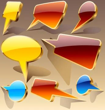 3d icons Stock Illustration