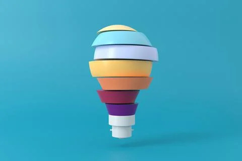 3D idea background design. 3D rendering. Stock Illustration