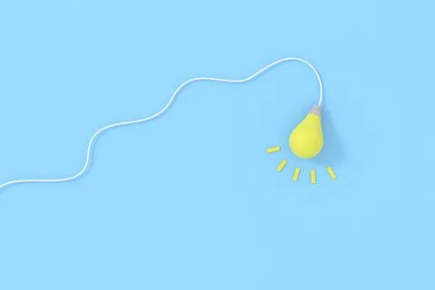 3D ideas background. 3D rendering. Illustrazione stock