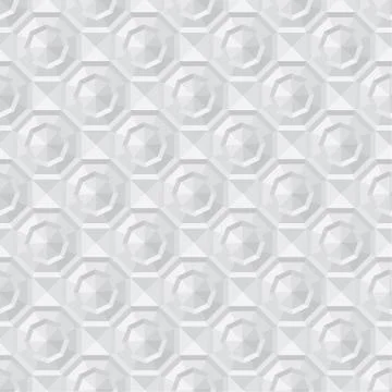 3d illusion polygon geometry seamless pattern Stock Illustration